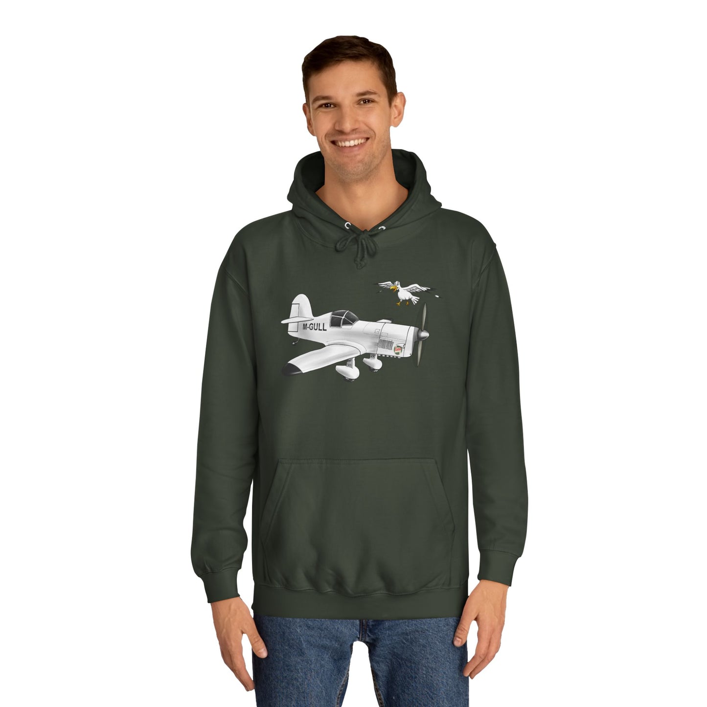 Vintage Mew Gull Hoodie - Historic Racing Aircraft Design