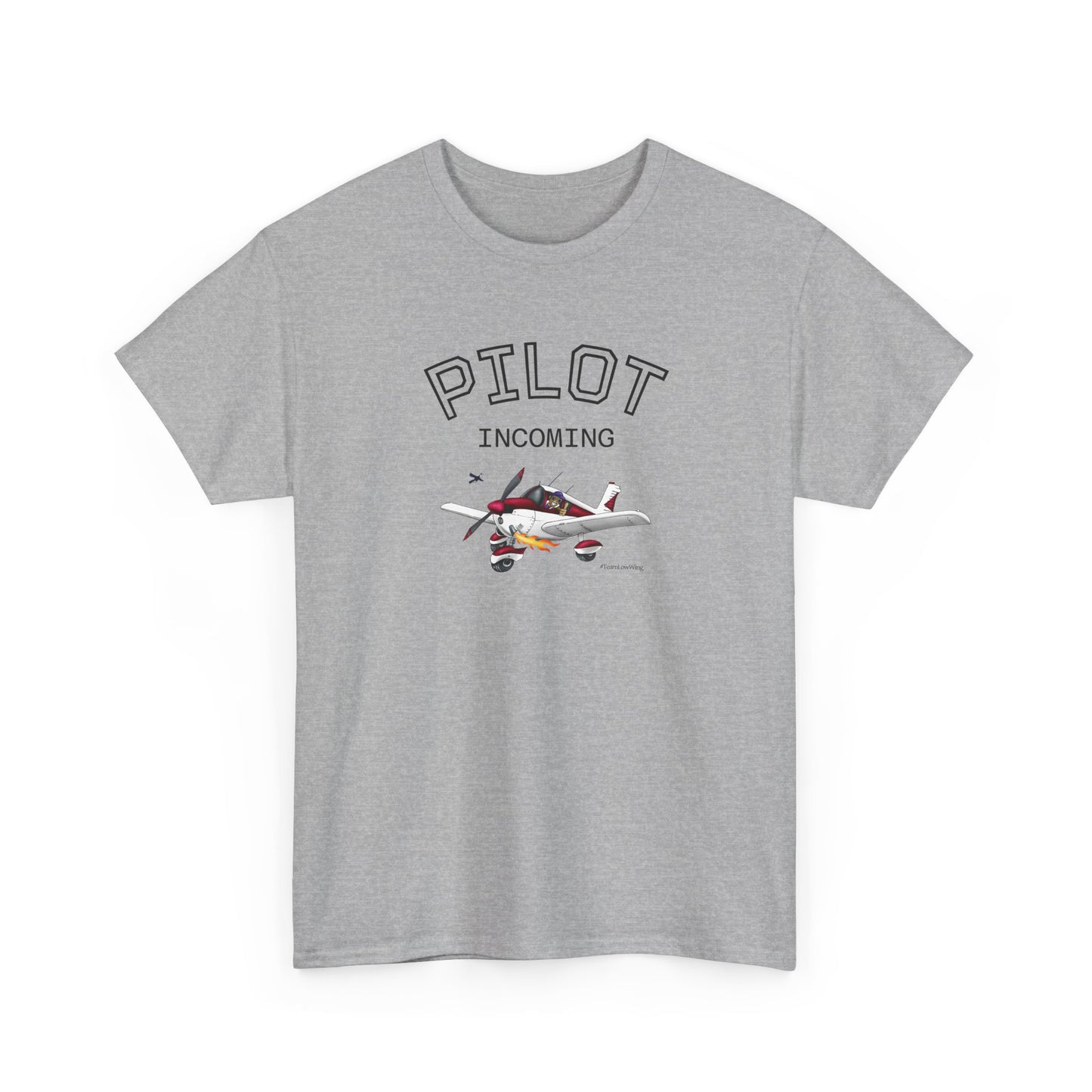 Pilot Incoming T-Shirt – Vintage Airplane Graphic Tee for Aviators & Flight Enthusiasts