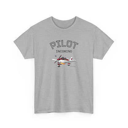 Pilot Incoming T-Shirt – Vintage Airplane Graphic Tee for Aviators & Flight Enthusiasts