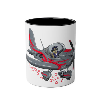 Eurostar EV07 Captain Cool Two-Tone Coffee Mugs, 11oz - Funky Aviation