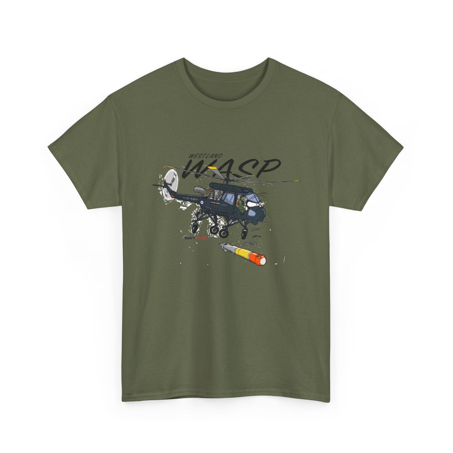 Wasp Attack Helicopter Tee — Military Aviation Graphic T-Shirt