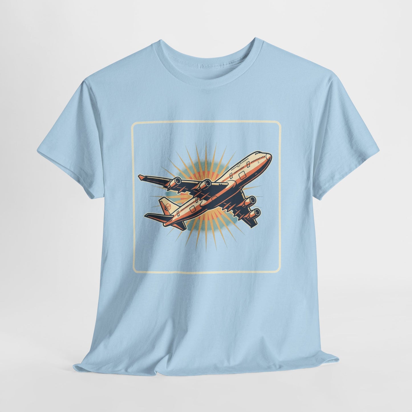 Vintage Jumbo Jet T‑Shirt — Retro Aviation Graphic Tee for Plane Lovers