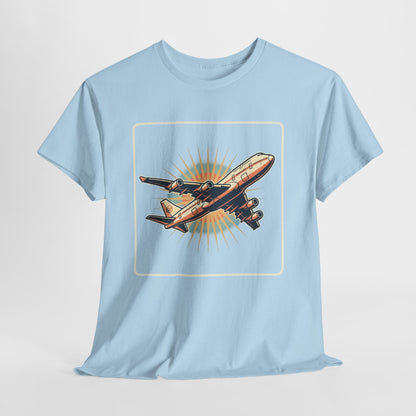 Vintage Jumbo Jet T‑Shirt — Retro Aviation Graphic Tee for Plane Lovers