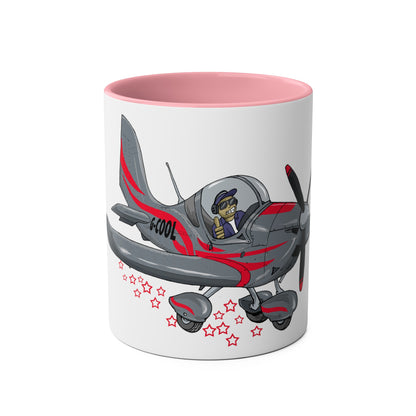 Eurostar EV07 Captain Cool Two-Tone Coffee Mugs, 11oz - Funky Aviation