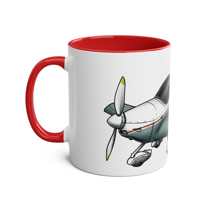 Sportcruiser Aircraft Two-Tone Coffee Mugs, 11oz - Funky Aviation