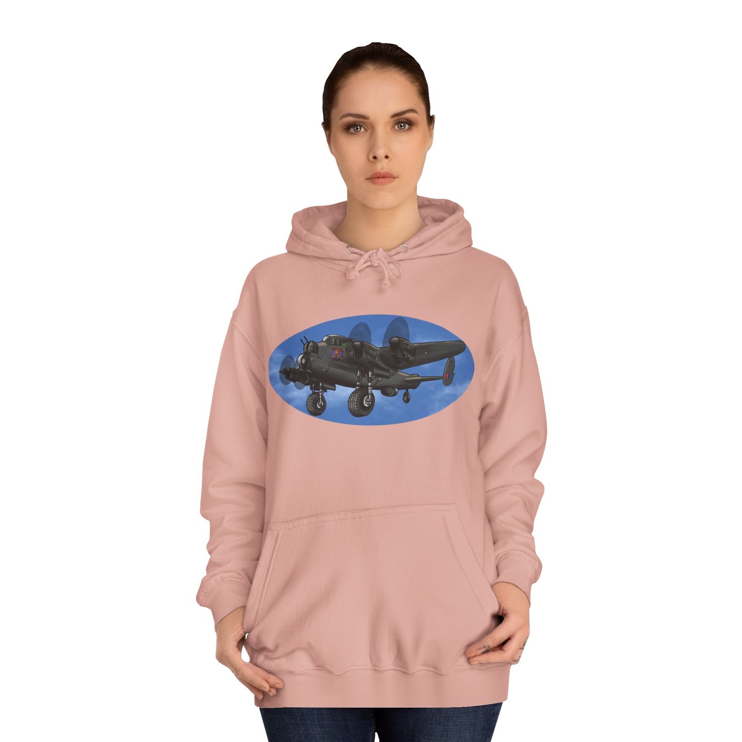 Vintage Lancaster Bomber Hoodie - Aviation Graphic Pullover