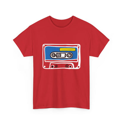 Retro Cassette Tape Graphic T-Shirt — 80s Music Vintage Tee