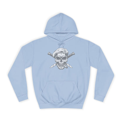 Combat Skull Cigar Design - Hoodie