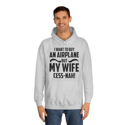 My Wife Cess-Nah Design Unisex College Hoodie - Funky Aviation