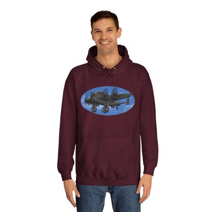 Vintage Lancaster Bomber Hoodie - Aviation Graphic Pullover