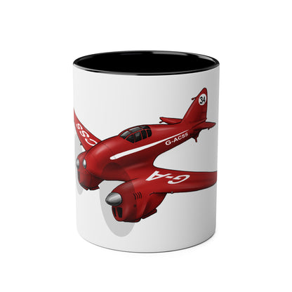 Comet Racer Two-Tone Coffee Mugs, 11oz - Funky Aviation