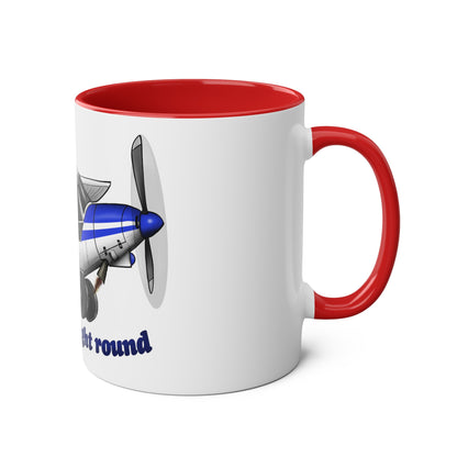 Super Cub Two-Tone Coffee Mugs, 11oz - Funky Aviation
