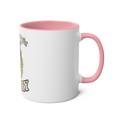 Bulldog Pilot Two-Tone Coffee Mugs, 11oz - Funky Aviation