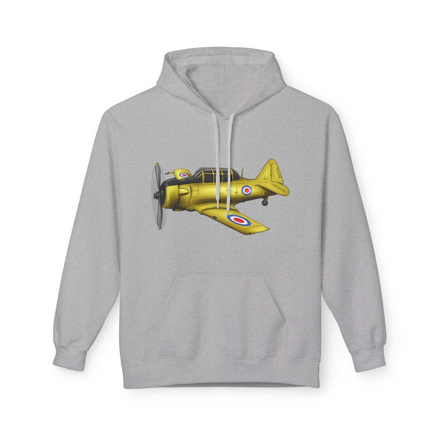 Hoodie - Harvard Aircraft Military Trainer Hand Drawn Design