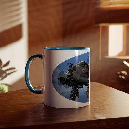 Lancaster Bomber Two-Tone Coffee Mugs, 11oz - Funky Aviation