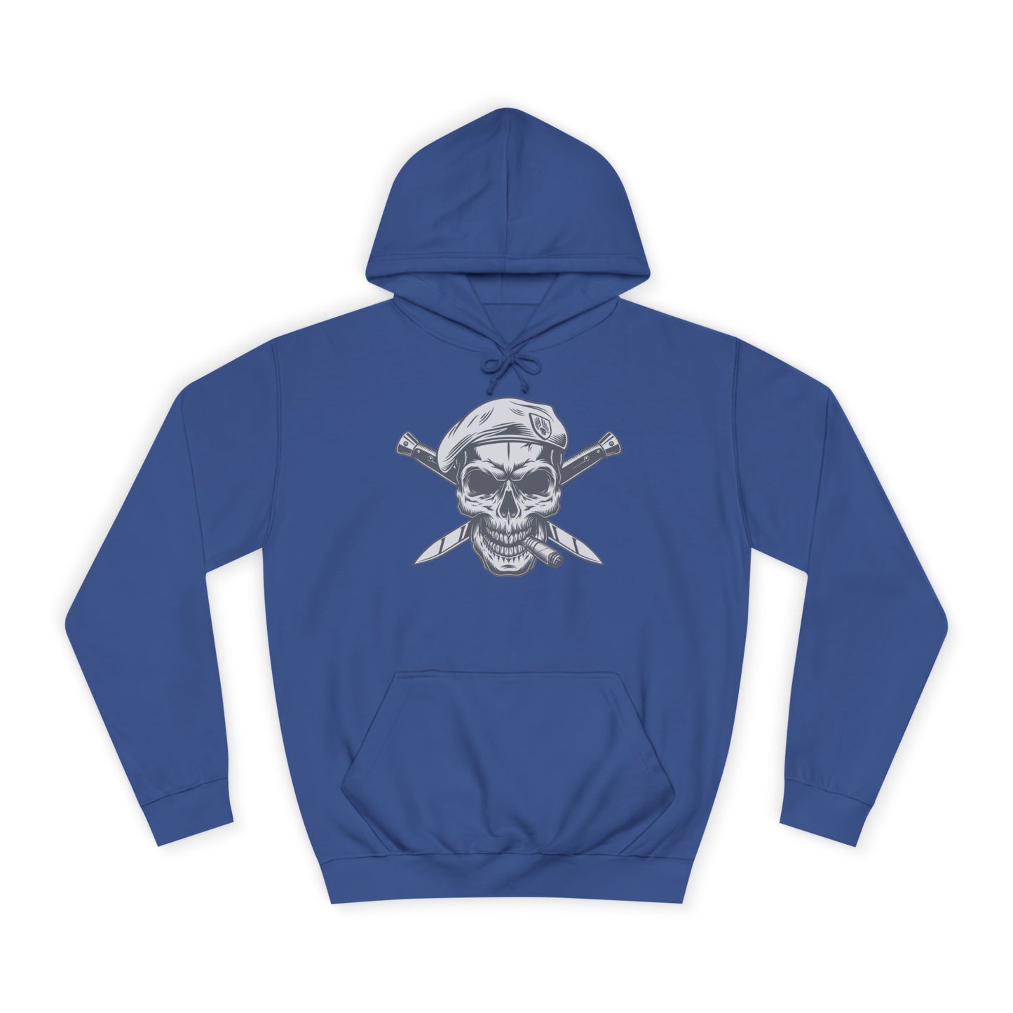 Combat Skull Cigar Design - Hoodie
