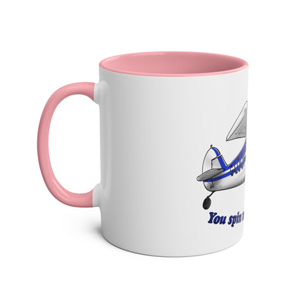 Super Cub Two-Tone Coffee Mugs, 11oz - Funky Aviation