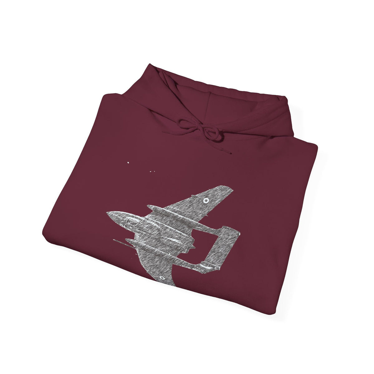 Sea Vixen Vintage Aircraft Graphic Hoodie