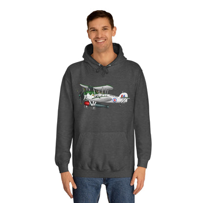 Navy Swordfish historic Aircraft Unisex College Hoodie - Funky Aviation