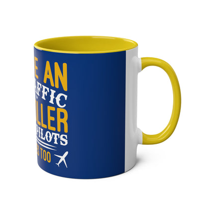 ATC Meme Two-Tone Coffee Mugs, 11oz - Funky Aviation