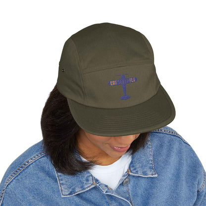Embroidered "EAT SLEEP FLY" Racing 5-Panel Cap