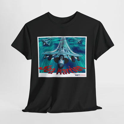 Harrier Jump Jet Vintage Navy Airplane T-Shirt — Retro Military Aviation Tee