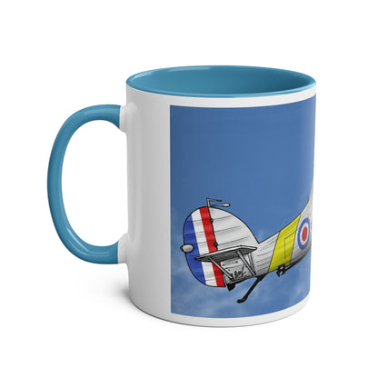 Vintage Nimrod Two-Tone Coffee Mugs, 11oz - Funky Aviation