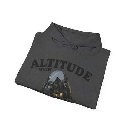 Altitude With Attitude Fighter Pilot Mountain Hoodie