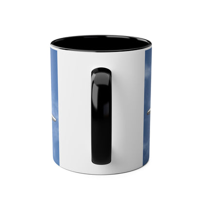 Mew Gull Racer Two-Tone Coffee Mugs, 11oz - Funky Aviation