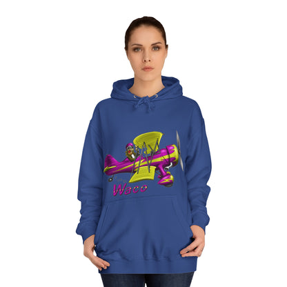 Waco Retro Aircraft Unisex College Hoodie - Funky Aviation