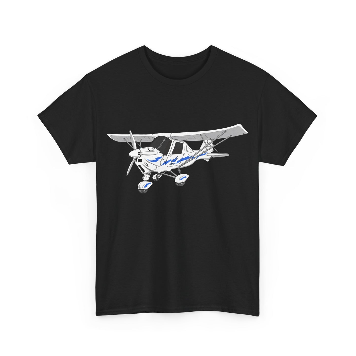 Microlight C42 (Blue) Heavy Cotton Tee - Perfect Gift for Pilots, Aviation Enthusiasts, Travel Lovers, Airplane Birthday, Casual Wear
