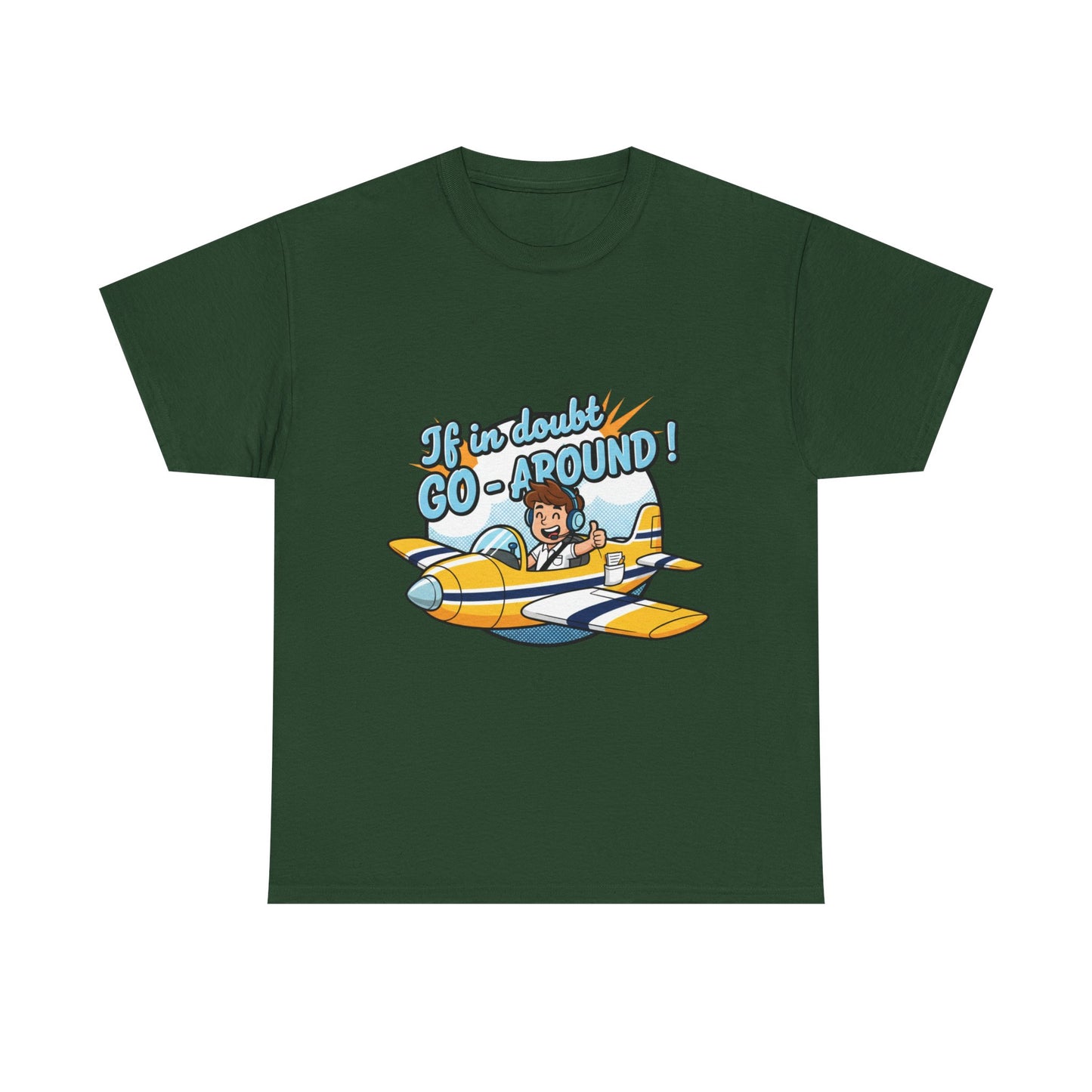 "If in Doubt, Go Around" Pilot Plane T‑Shirt