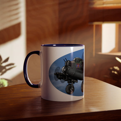 Lancaster Bomber Two-Tone Coffee Mugs, 11oz - Funky Aviation