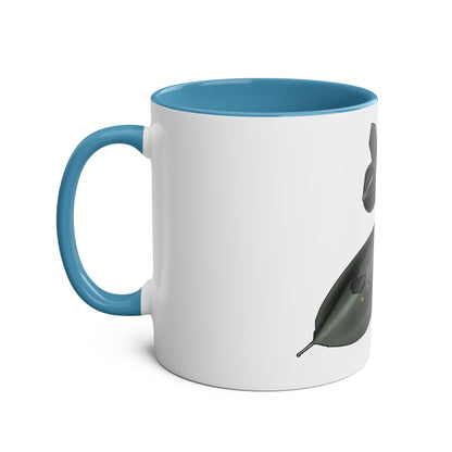 SR71 Blackbird USAF Two-Tone Coffee Mugs, 11oz - Funky Aviation