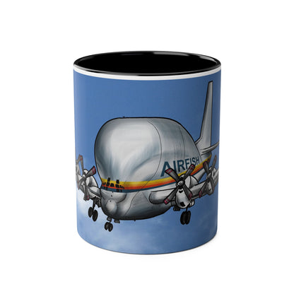 Guppy Aircraft Retro Two-Tone Coffee Mugs, 11oz - Funky Aviation