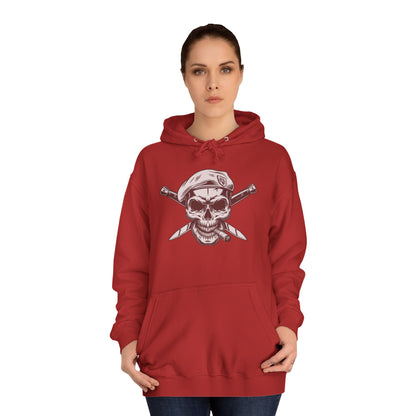 Combat Skull Cigar Design - Hoodie