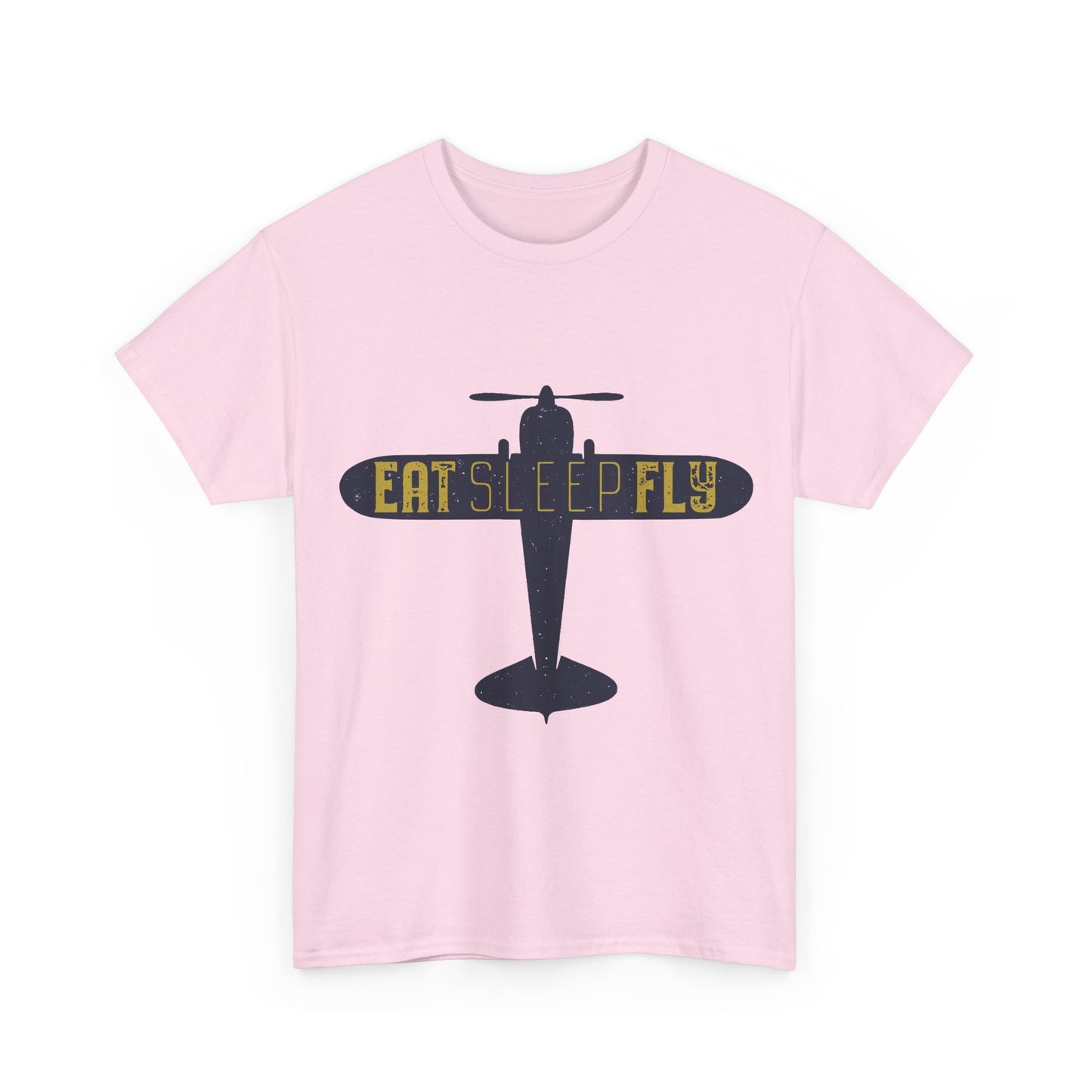 Eat Sleep Fly T-Shirt — Vintage Airplane Pilot Tee