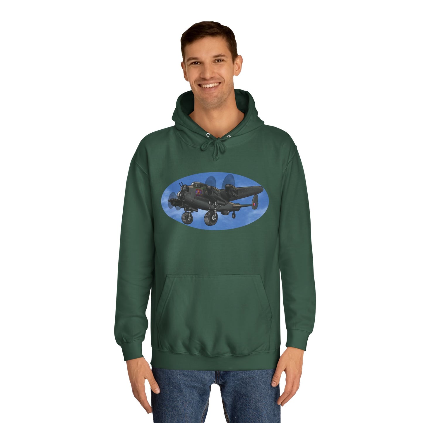 Vintage Lancaster Bomber Hoodie - Aviation Graphic Pullover