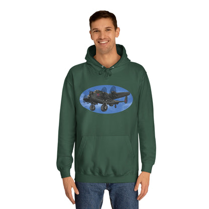 Vintage Lancaster Bomber Hoodie - Aviation Graphic Pullover