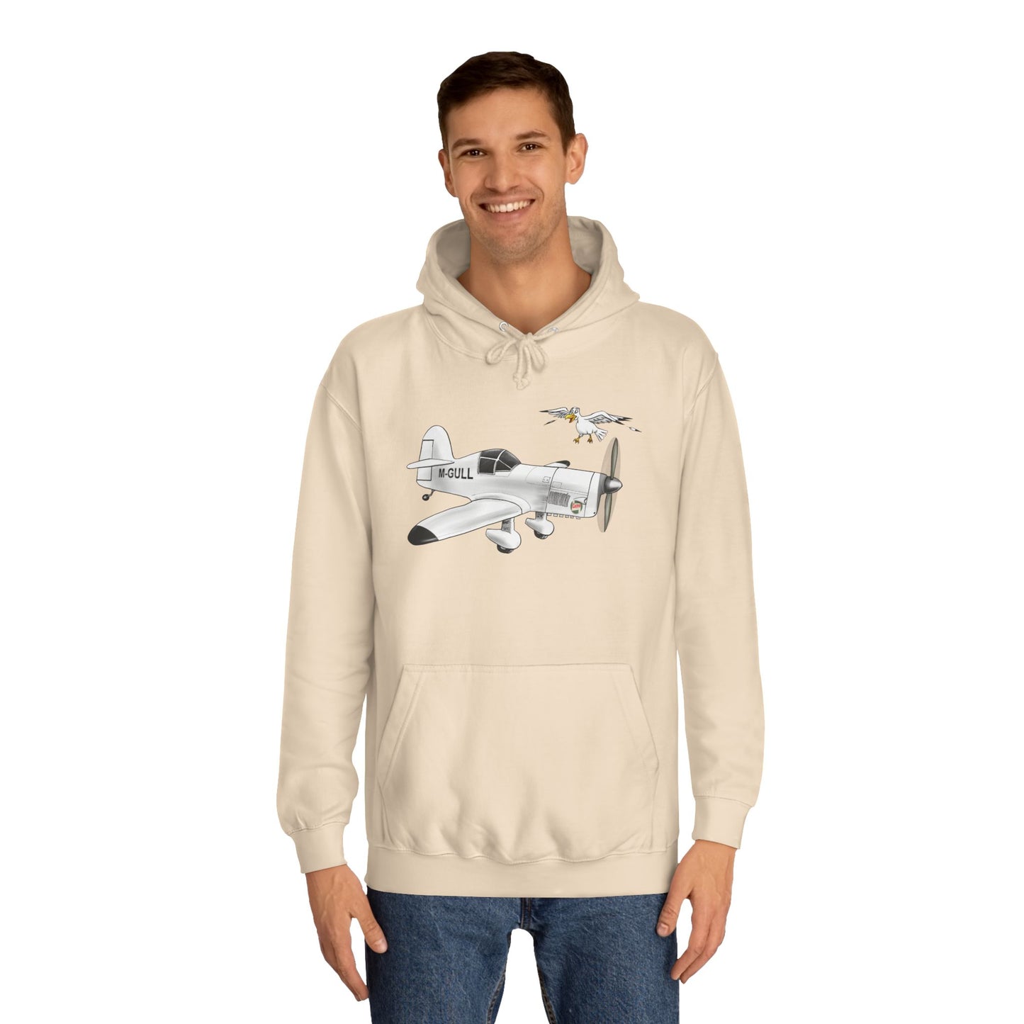 Vintage Mew Gull Hoodie - Historic Racing Aircraft Design