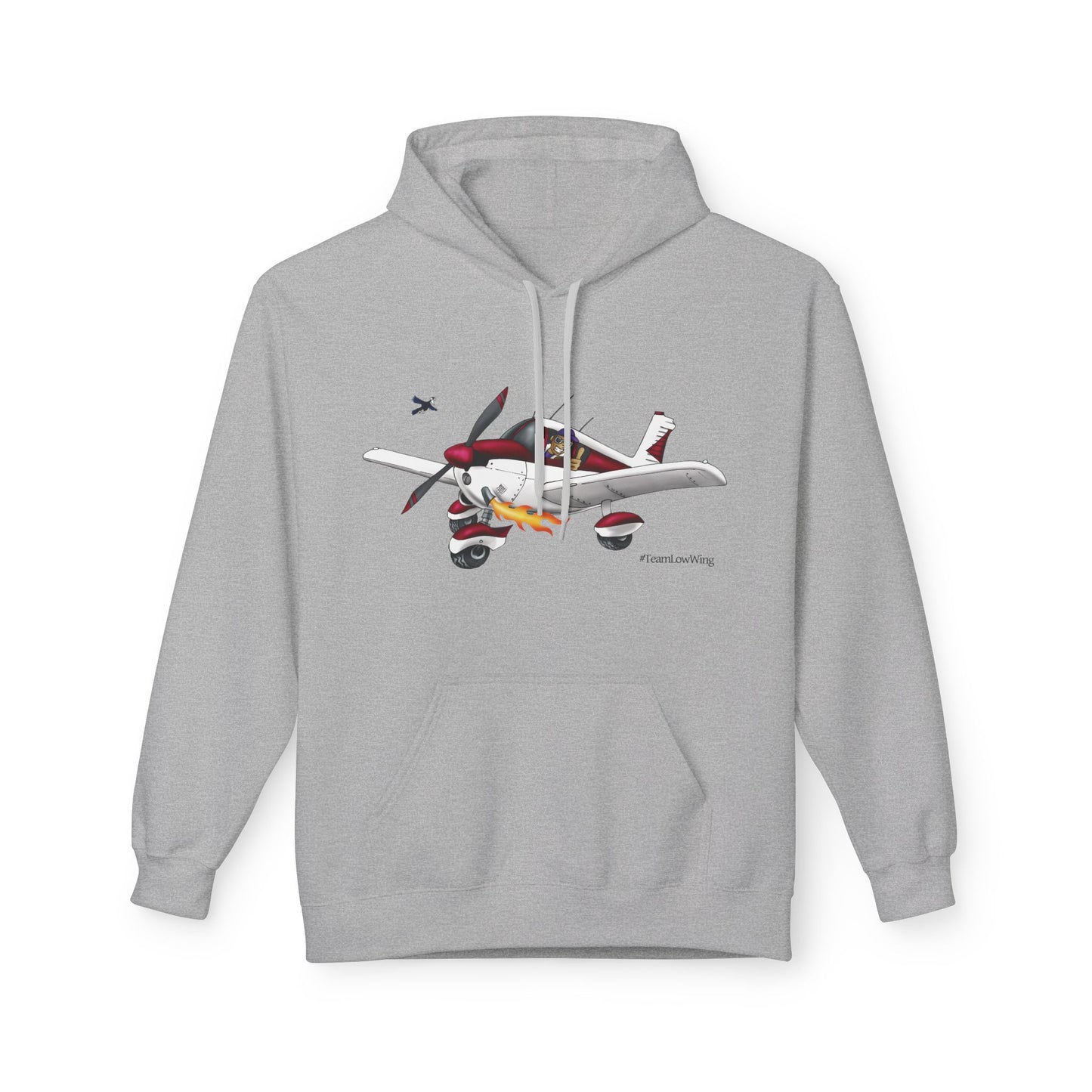 Flying Crazy Aviation Hoodie — 'Flying Crazy' Pilot/Plane Lover Fleece