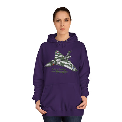 Vulcan Bomber Aircraft Unisex College Hoodie - Funky Aviation