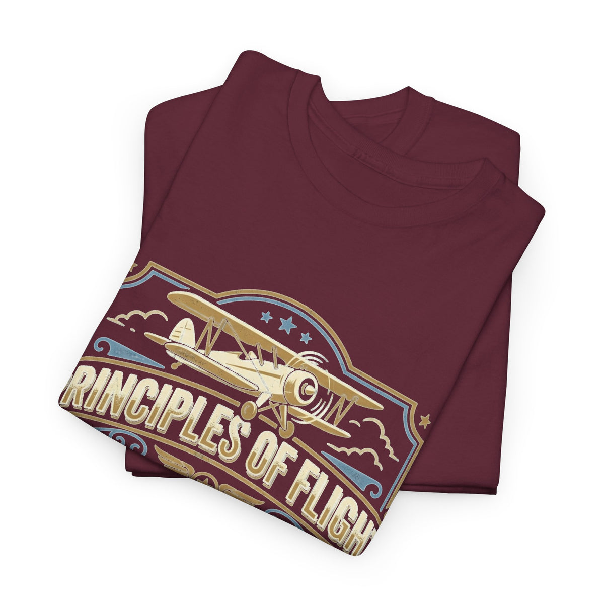 Aviator Principles T‑Shirt — "Principles of Flight: Pitch for Airspeed, Power for Altitude, Pray for the Weather"