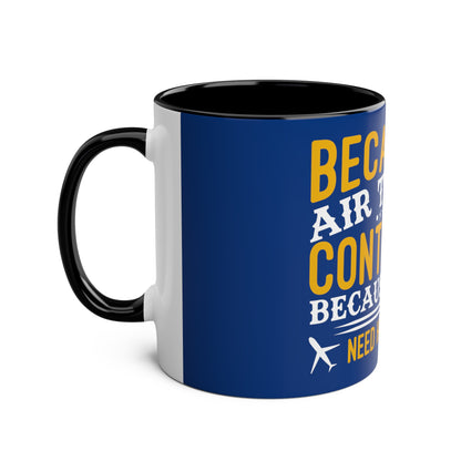 ATC Meme Two-Tone Coffee Mugs, 11oz - Funky Aviation