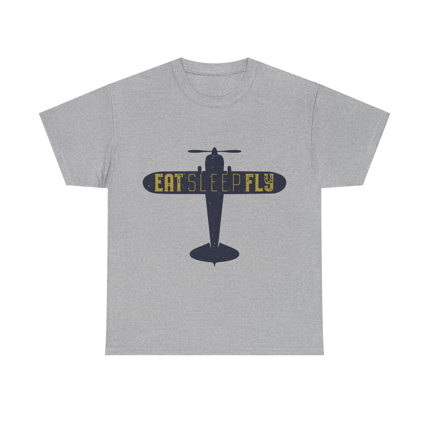 Eat Sleep Fly T-Shirt — Vintage Airplane Pilot Tee