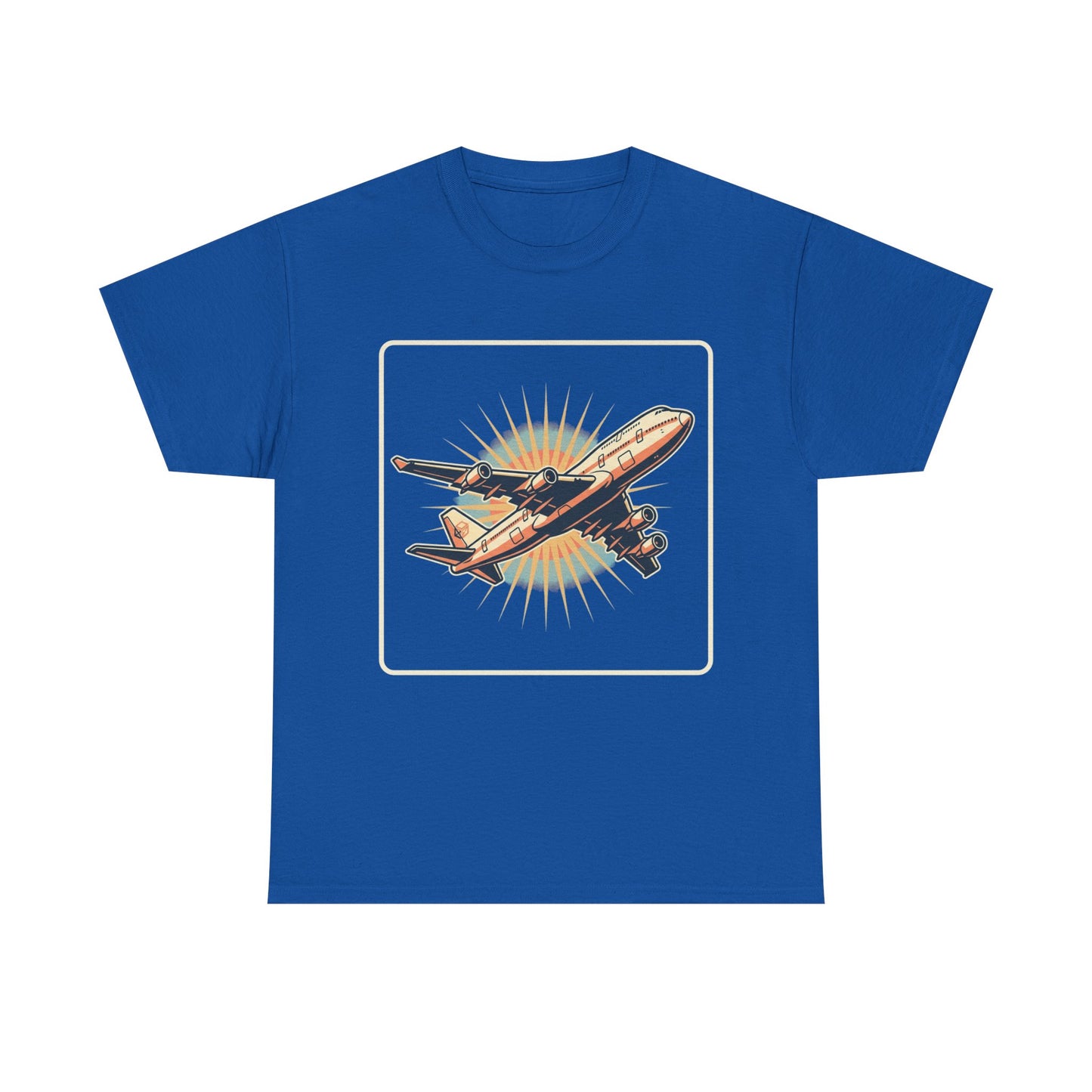 Vintage Jumbo Jet T‑Shirt — Retro Aviation Graphic Tee for Plane Lovers