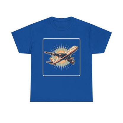 Vintage Jumbo Jet T‑Shirt — Retro Aviation Graphic Tee for Plane Lovers