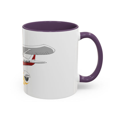 Coffee Mug - Cartoon Cessna Aircraft with LAC Logo