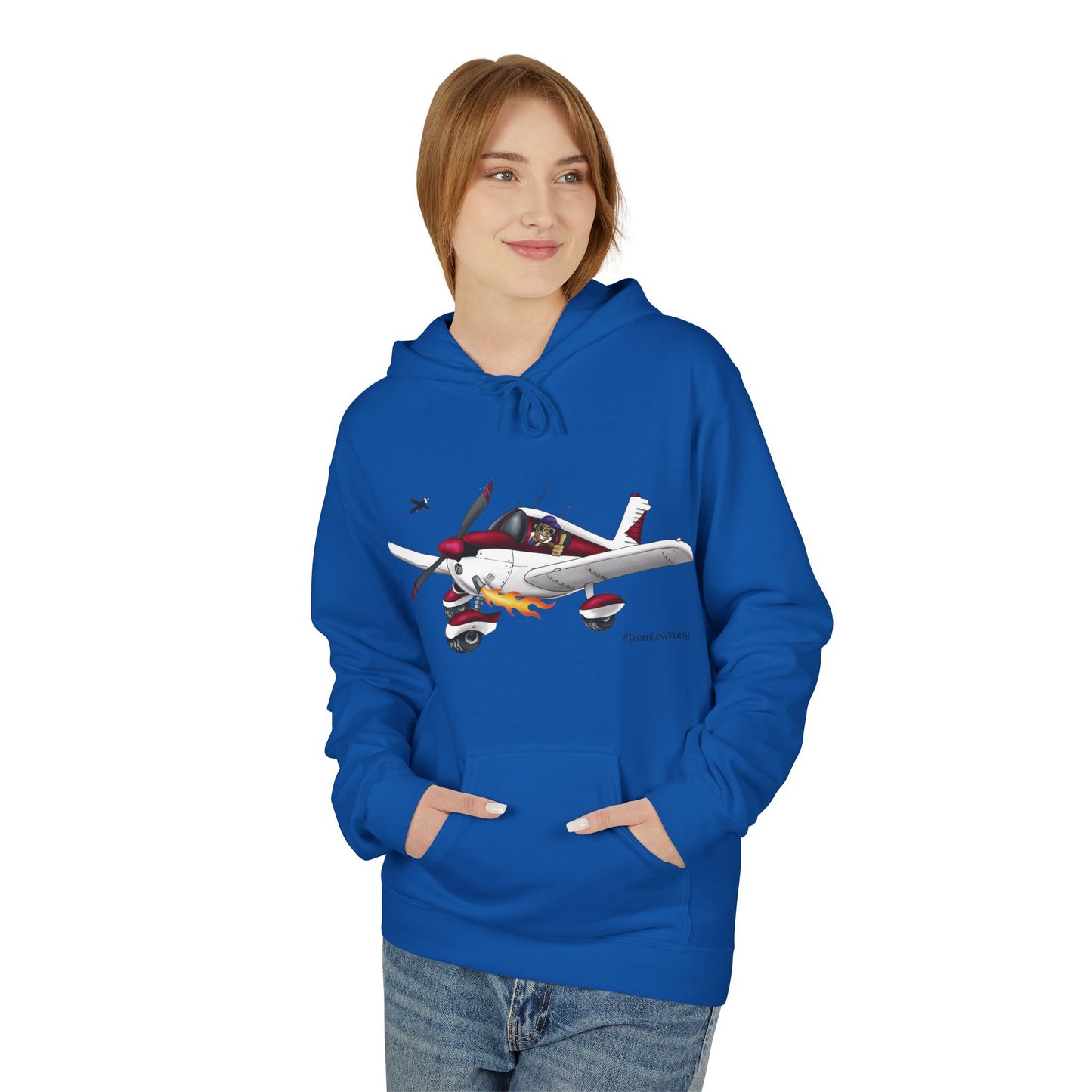 Flying Crazy Aviation Hoodie — 'Flying Crazy' Pilot/Plane Lover Fleece