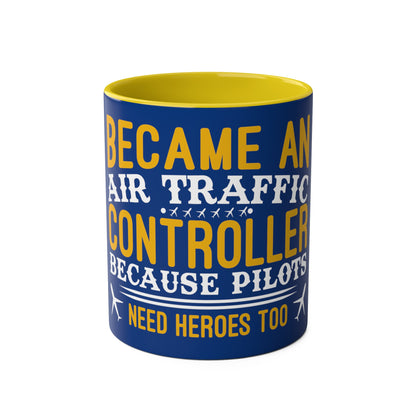 ATC Meme Two-Tone Coffee Mugs, 11oz - Funky Aviation